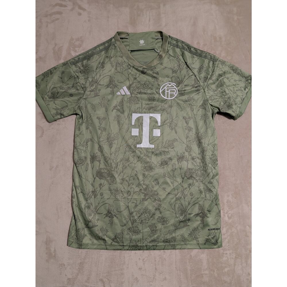 FCB Adidas Bayern Munich 2023 Wiesn Oktoberfest Jersey - Green - Men's L Slim